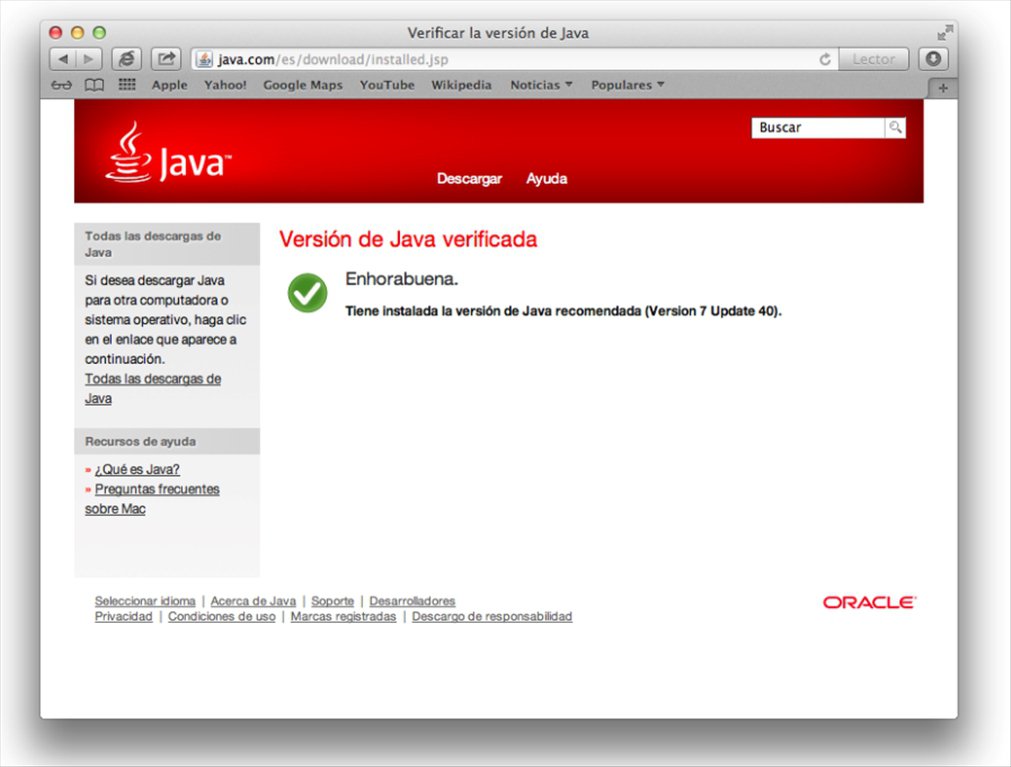 java update for mac lion